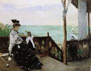 Berthe Morisot Seaside villa France oil painting artist